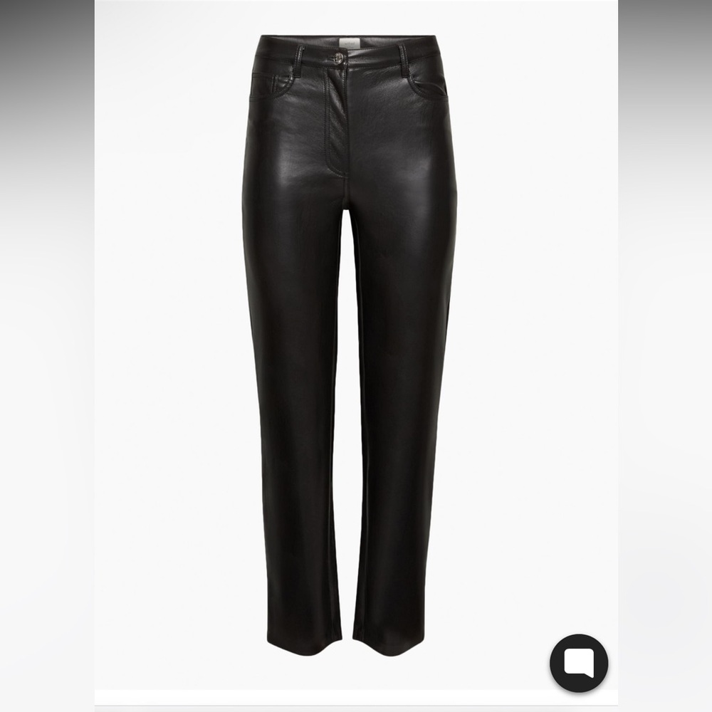 Wilfred The Melina Pant Leather Black Size 8 - Picture 2 of 5